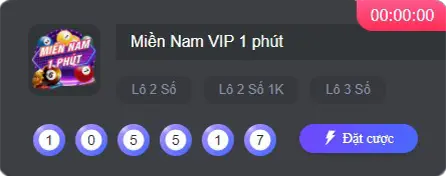 xổ số miền nam 1phut